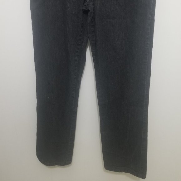 black w silvery glitz Ruby Rd size 10 jeans - Picture 2 of 7